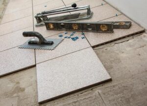 Installation Of Floor Tiles Photo 300x216